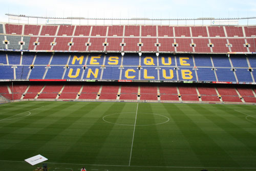 Camp Nou Experience : view of stadium with lateral stands
