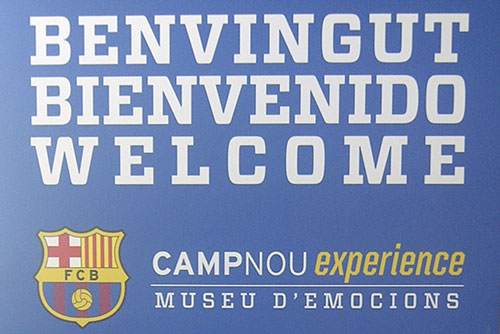 Welcome aread - Camp Nou experience