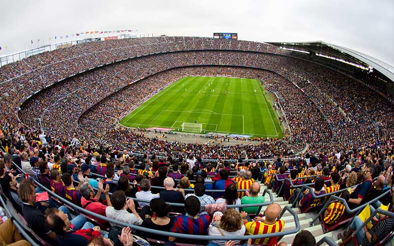 view from the General category at Camp Nou