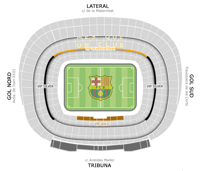 The VIP categories at Camp Nou, FC Barcelona